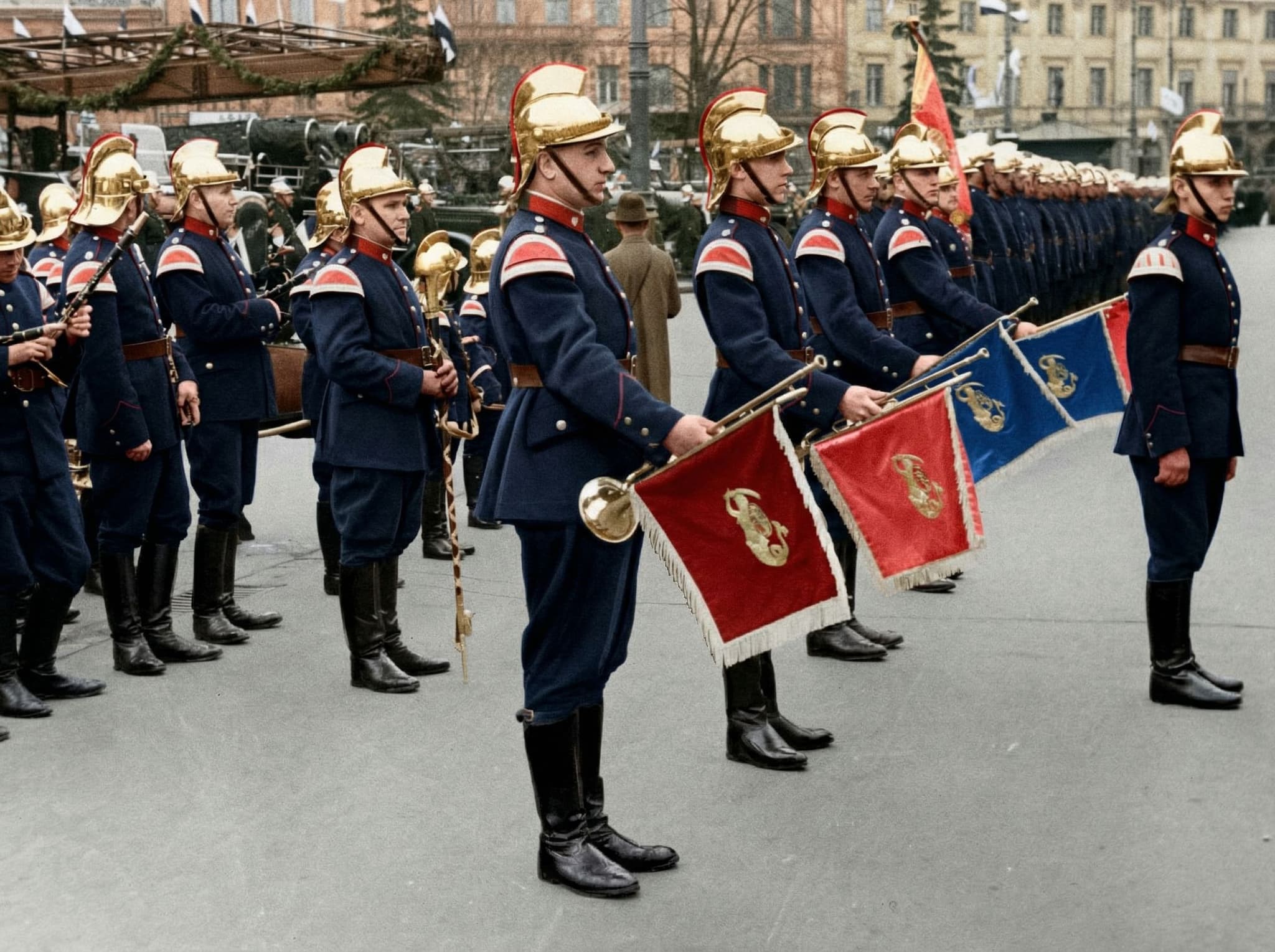 Po: Renowacja zdjęcia Święta Warszawskiej Straży Ogniowej