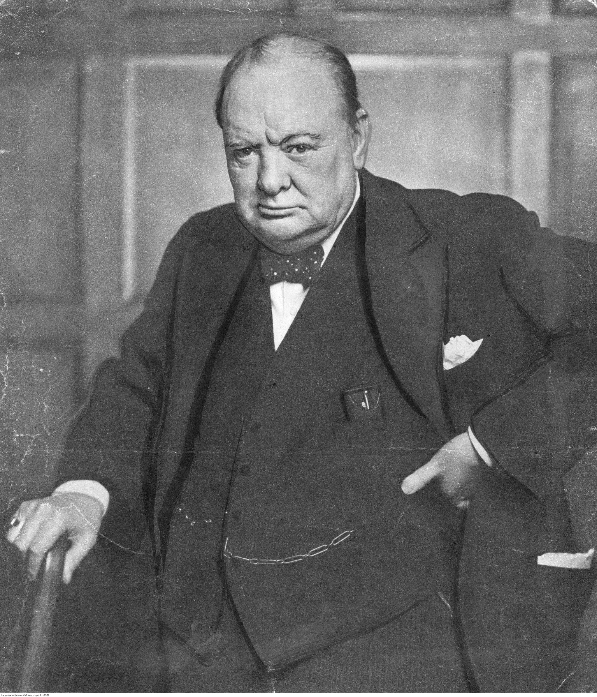 Przed: Renowacja zdjęcia Winstona Churchilla