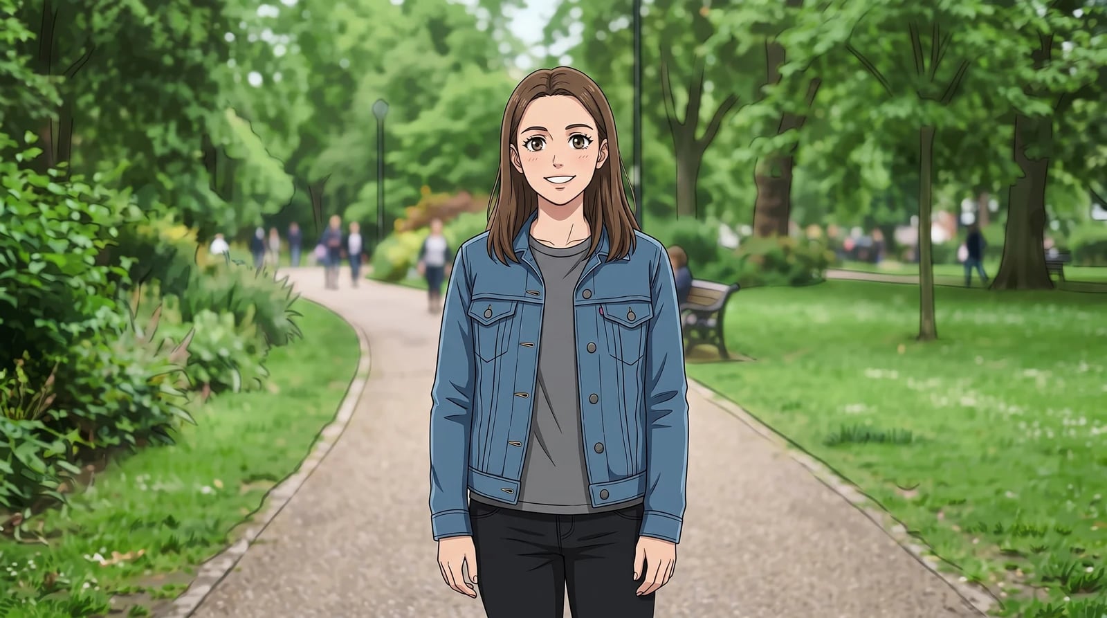 To samo zdjęcie po stylizacji w Retuszuj.pl — styl: Anime/Manga. Rysy twarzy i kompozycja zachowane