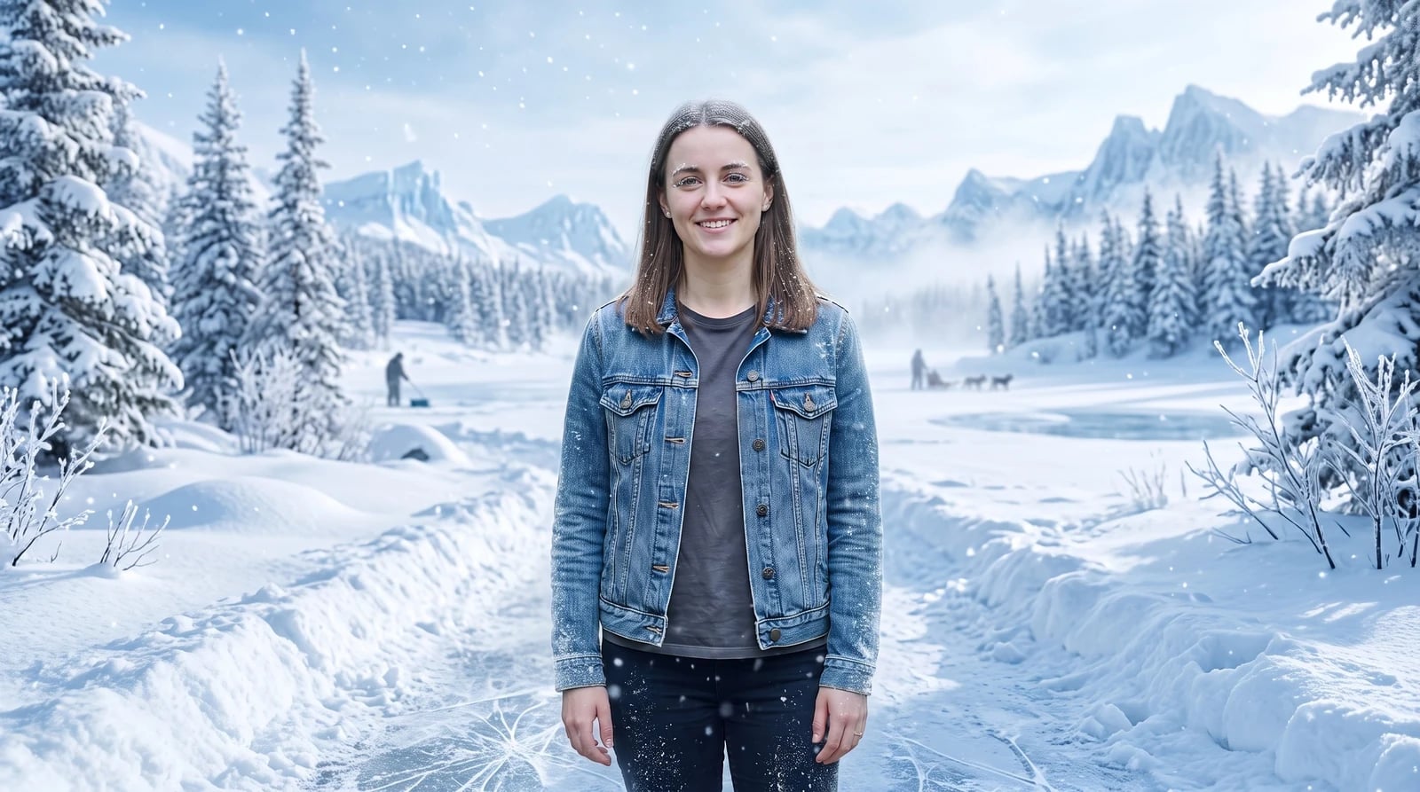To samo zdjęcie po stylizacji w Retuszuj.pl — styl: Arktyka. Rysy twarzy i kompozycja zachowane